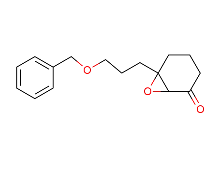 Molecular Structure of 144730-04-1 (6-(3-Benzyloxy-propyl)-7-oxa-bicyclo[4.1.0]heptan-2-one)
