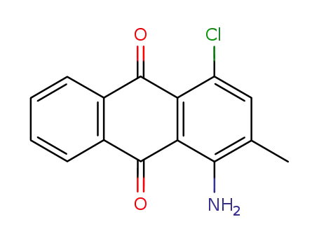 Molecular Structure of 3225-97-6 (1-amino-4-chloro-2-methylanthraquinone)