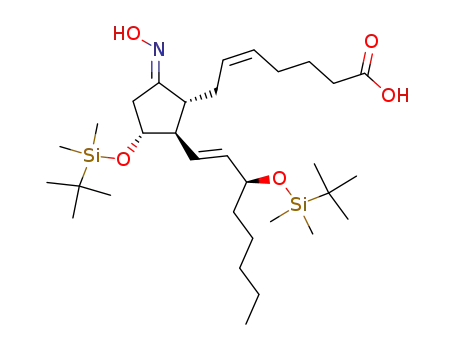 Molecular Structure of 85548-85-2 (Bis(tert-butyldimethylsilyl)-PGE<sub>2</sub> oxime)