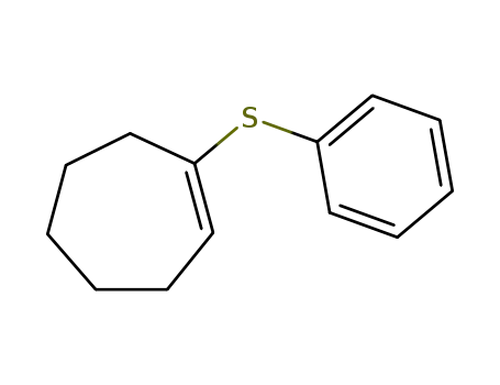 Molecular Structure of 64741-11-3 (Cycloheptene, 1-(phenylthio)-)