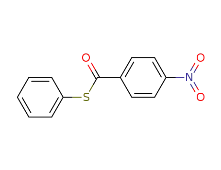 Molecular Structure of 3128-43-6 (4-Nitrothiobenzoic acid S-phenyl ester)
