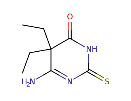 6-amino-5,5-diethyl-2-sulfanylidene-pyrimidin-4-one cas  6299-58-7