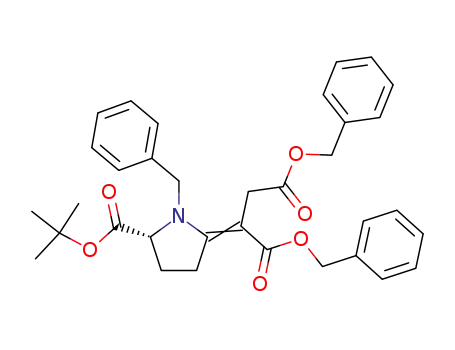 2-[(R)-1-Benzyl-5-tert-butoxycarbonyl-pyrrolidin-(2Z)-ylidene]-succinic acid dibenzyl ester