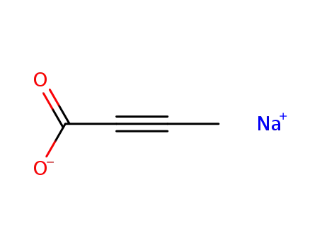 Molecular Structure of 1071-35-8 (sodium but-2-ynoate)