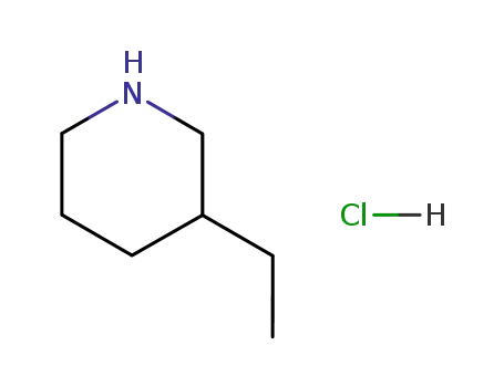 Molecular Structure of 58531-32-1 (3-Ethyl-piperidine hydrochloride)