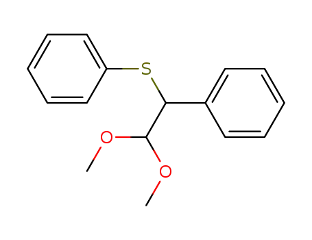 Molecular Structure of 38509-16-9 (Benzene, [(2,2-dimethoxy-1-phenylethyl)thio]-)