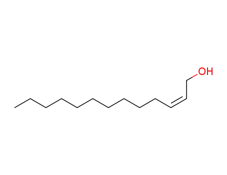 Molecular Structure of 74962-99-5 (2-Tridecen-1-ol, (Z)-)