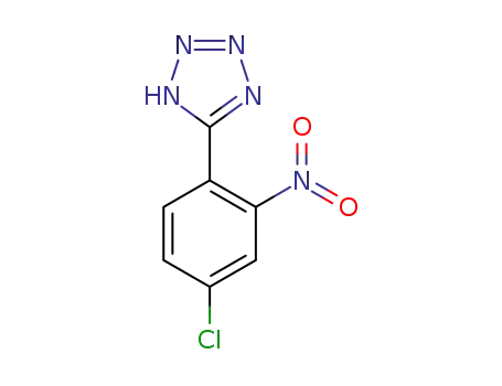 Molecular Structure of 92567-02-7 (5-(4-Chloro-2-nitrophenyl)-2H-tetrazole)
