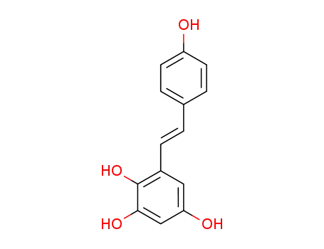 Molecular Structure of 119229-96-8 (1,2,4-Benzenetriol, 6-[(1E)-2-(4-hydroxyphenyl)ethenyl]-)