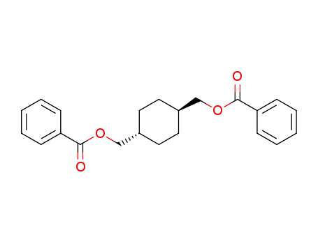 Molecular Structure of 3412-68-8 (trans-cyclohexane-1,4-diyldimethanediyl dibenzoate)