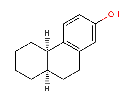 Molecular Structure of 82381-07-5 ((+/-)-7-hydroxy-(4a<i>rH</i>.10a<i>cH</i>)-1.2.3.4.4a.9.10.10a-octahydro-phenanthrene)