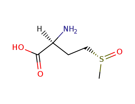 Molecular Structure of 3226-66-2 (Butanoic acid, 2-amino-4-[(R)-methylsulfinyl]-, (2S)-)