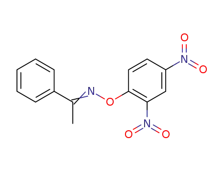 Molecular Structure of 13181-14-1 (Ethanone, 1-phenyl-, O-(2,4-dinitrophenyl)oxime)