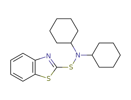 Molecular Structure of 4979-32-2 (N,N-Dicyclohexyl-2-benzothiazolsulfene amide)