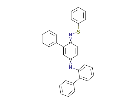 Molecular Structure of 103930-05-8 (2-phenyl-N<sup>2</sup>-(biphenyl-2-yl)-N<sup>1</sup>-phenylthio-p-benzoquinone di-imine)