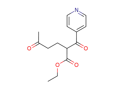Molecular Structure of 94089-25-5 (4-Pyridinepropanoicacid, b-oxo-a-(3-oxobutyl)-, ethyl ester)