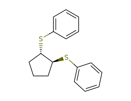Benzene, 1,1'-[(1R,2R)-1,2-cyclopentanediylbis(thio)]bis-, rel-