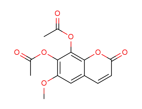2H-1-Benzopyran-2-one, 7,8-bis(acetyloxy)-6-methoxy-