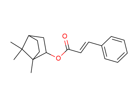 2-Propenoic acid,3-phenyl-, (1R,2S,4R)-1,7,7-trimethylbicyclo[2.2.1]hept-2-yl ester, rel- cas  6330-67-2