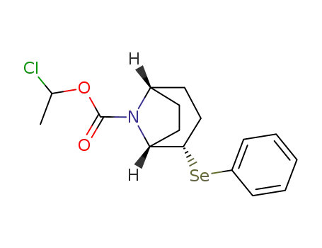Molecular Structure of 208037-92-7 ((1R,2S,5S)-2-Phenylselanyl-8-aza-bicyclo[3.2.1]octane-8-carboxylic acid 1-chloro-ethyl ester)