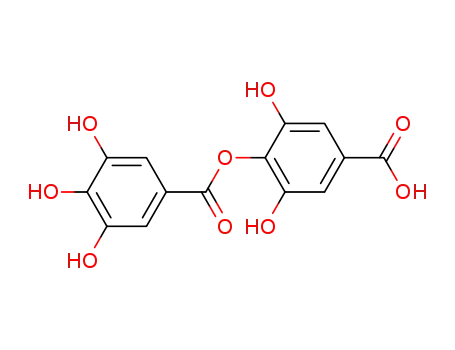Molecular Structure of 47307-06-2 (3,5-dihydroxy-4-[(3,4,5-trihydroxybenzoyl)oxy]benzoic acid)