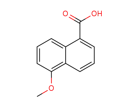 Molecular Structure of 51934-37-3 (1-Naphthalenecarboxylic acid, 5-methoxy-)