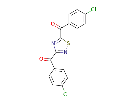 Molecular Structure of 146692-13-9 (3,5-bis(4-chlorobenzoyl)-1,2,4-thiadiazole)