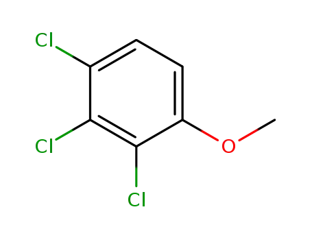 Molecular Structure of 54135-80-7 (2,3,4-TRICHLOROANISOLE)