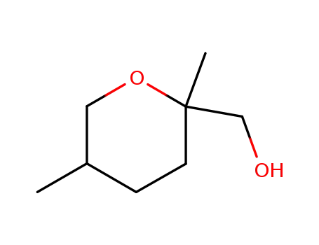 Molecular Structure of 54004-46-5 (tetrahydro-2,5-dimethyl-2H-pyranmethanol)