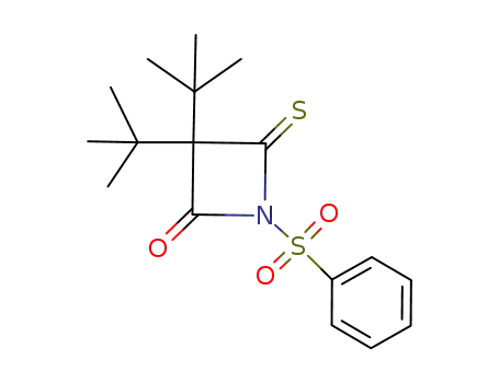 3,3-Di-tert-butyl-1-(phenylsulfonyl)-4-thioxo-2-azetidinon