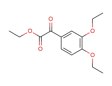 Molecular Structure of 53017-34-8 (ethyl 2-(3,4-diethoxyphenyl)-2-oxoacetate)