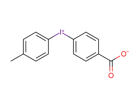 Molecular Structure of 107867-89-0 ((4'-methylphenyl)phenyliodonium-4-carboxylate)