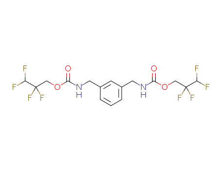 Molecular Structure of 1338600-43-3 (m-xylylene bis(2,2,3,3-tetrafluoropropylcarbamate))
