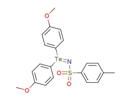 Molecular Structure of 62486-35-5 (Te,Te-di(p-methoxyphenyl)-N-(p-tolylsulfonyl)tellurimide)