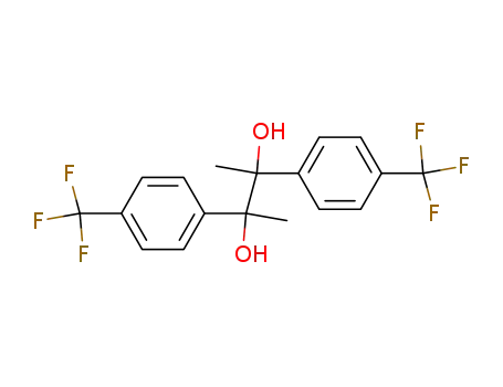 Molecular Structure of 192198-90-6 (2,3-Butanediol, 2,3-bis[4-(trifluoromethyl)phenyl]-)