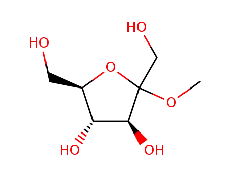 Molecular Structure of 60504-79-2 (methyl D-fructofuranoside)