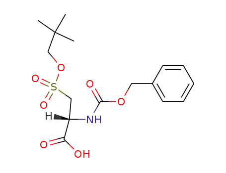Molecular Structure of 220951-71-3 (2(S)-2-[(benzyloxycarbonyl)amino]-3-(neopentyloxysulfonyl)propanoic acid)