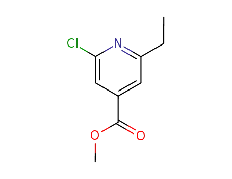 Molecular Structure of 4104-77-2 (2-Chloro-6-ethyl-isonicotinic acid methyl ester)