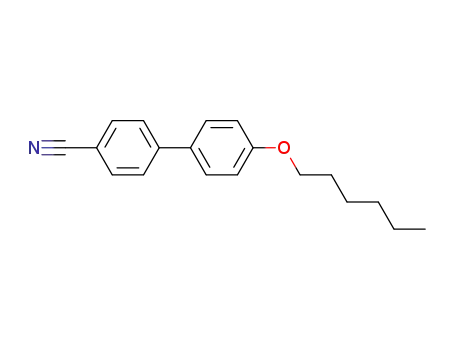 Molecular Structure of 41424-11-7 (4'-(Hexyloxy)-4-biphenylcarbonitrile)