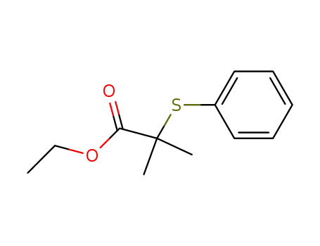 Propanoic acid, 2-methyl-2-(phenylthio)-, ethyl ester