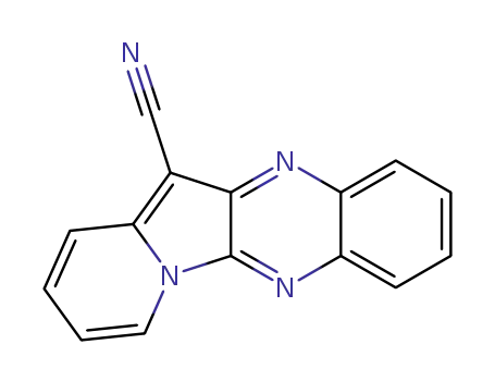 Molecular Structure of 10176-29-1 (12-cyanoindolizino<2,3-b>quinoxaline)