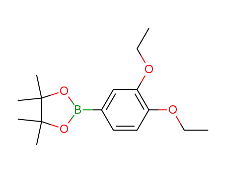 Molecular Structure of 1005009-95-9 (2-(3,4-diethoxyphenyl)-4,4,5,5-tetramethyl-1,3,2-dioxaborolane)