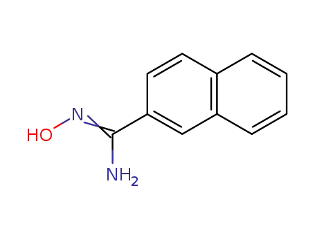 Molecular Structure of 64893-54-5 (N'-HYDROXY-2-NAPHTHALENECARBOXIMIDAMIDE)
