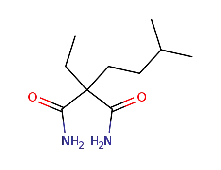 Molecular Structure of 66778-09-4 (ethyl-isopentyl-malonic acid diamide)