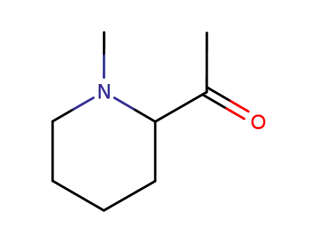 Molecular Structure of 54969-36-7 (Ethanone, 1-(1-methyl-2-piperidinyl)- (9CI))
