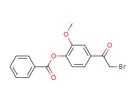 4-benzoyloxy-3-methoxy-bromoacetylbenzene