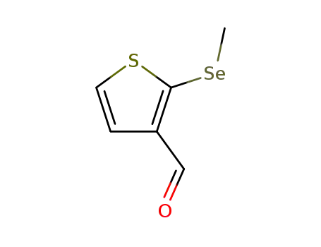 Molecular Structure of 76834-96-3 (2-Methylselanyl-thiophene-3-carbaldehyde)