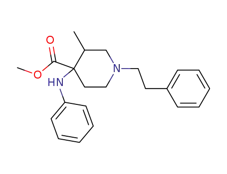 cis methyl 3-methyl-4-(phenylamino)-1-(2-phenylethyl)-4-piperidinecarboxylate