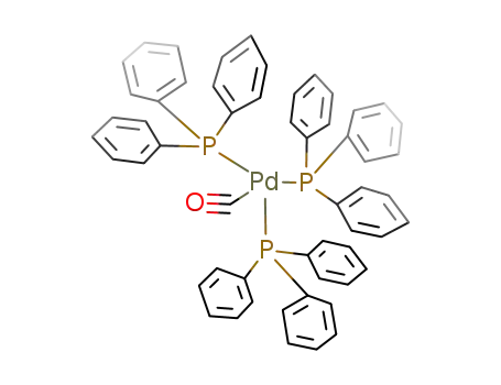 Molecular Structure of 24670-32-4 (Pd(PPh<sub>3</sub>)(CO))