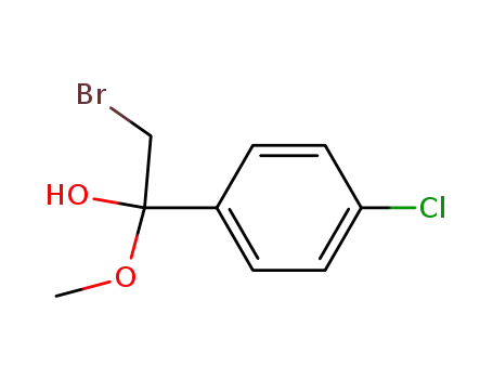 Molecular Structure of 119205-36-6 (4-chloro-α-bromoacetophenone methyl hemiacetal)